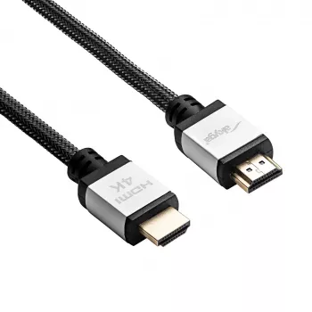 Καλώδιο Akyga AK-HD-100P HDMI-2.0, πλεκτό, σειρά PRO, 10 m, μαύρο