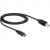 Καλώδιο USB DeLOCK 83601 USB 2.0 1m USB C USB B μαύρο