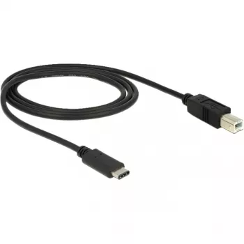 Καλώδιο USB DeLOCK 83601 USB 2.0 1m USB C USB B μαύρο