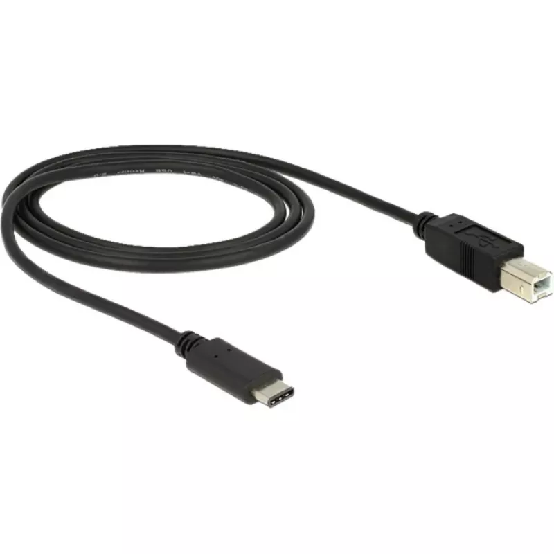 Καλώδιο USB DeLOCK 83601 USB 2.0 1m USB C USB B μαύρο