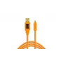 Tether Tools CU8015-ORG – 4,6 m – USB A – Mini-USB B – USB 2.0 – Πορτοκαλί
