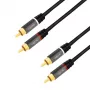 LogiLink CA1202 Καλώδιο ήχου 1 m 2 x RCA Μαύρο (CA1202)