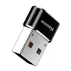 Baseus βύσμα USB σε υποδοχή Type-C αντάπτορας μετατροπέας μαύρο