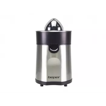 Beper P102EST001 ηλεκτρικός στίφτης εσπεριδοειδών, 85 W, στόμιο κατά της διαρροής, 2 κώνοι, μαύρο / ανοξείδωτο ατσάλι
