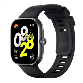 Xiaomi Redmi Watch 4 – Smartwatch με λουράκι – TPU – μαύρο – περίμετρος καρπού: 135–205 mm – οθόνη 5 cm (1,97 inch)