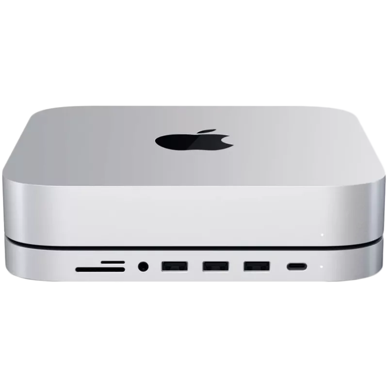 Satechi βάση και hub USB Type-C αλουμινίου για Apple Mac mini (ασημί)