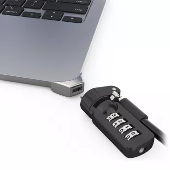 Compulocks Ledge-Adapter για MacBook Air 15 ίντσες M2 M3 Κλειδαριά καλωδίου συνδυασμού Ασημί
