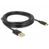 Καλώδιο USB DeLOCK 85209 USB 2.0 3 m USB A USB C μαύρο