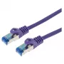 Καλώδιο δικτύου LOGON SSTP Cat5e μωβ 1 m (TCR55SS010V)