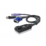 ATEN USB - VGA σε Cat5e/6 καλώδιο προσαρμογέα KVM (μονάδα CPU), με αναγνώστη smartcard & υποστήριξη Virtual Media