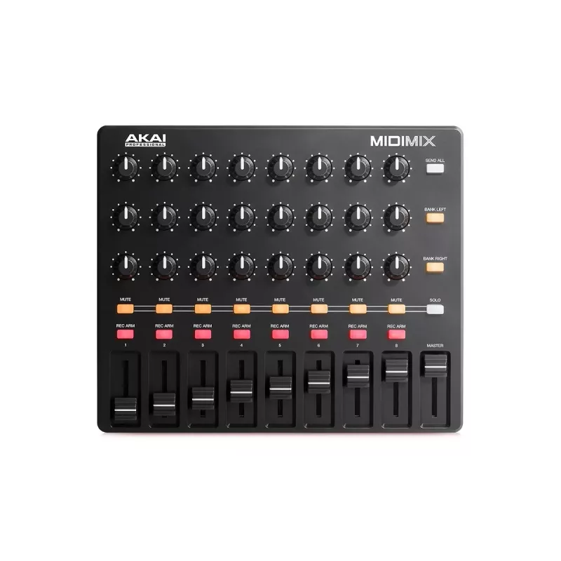 MIDI controller Akai MidiMix 3 κανάλια μαύρο κόκκινο