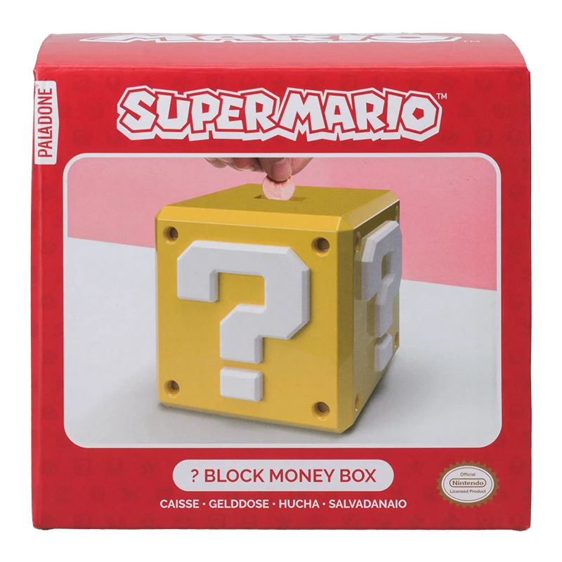 Κουμπαράς Paladone Super Mario σχέδιο Question Block