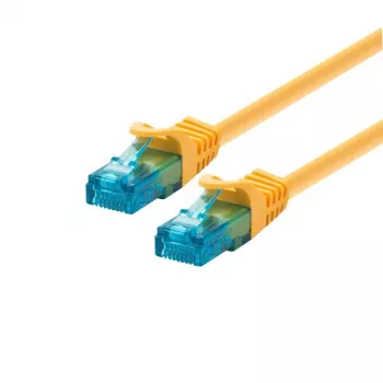 Καλώδιο δικτύου LOGON TCU55U0015Y Cat5e U/UTP (UTP) κίτρινο 1,5 m RJ-45 σε RJ-45