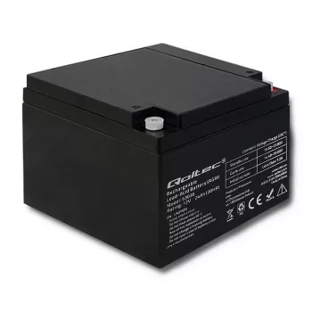 Qoltec 53036 μπαταρία AGM | 12V | 24Ah | max 360A