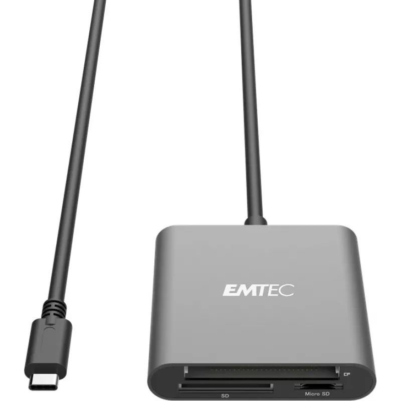 Αναγνώστης καρτών Emtec ECCAREADT610C USB 3.1 Γκρι