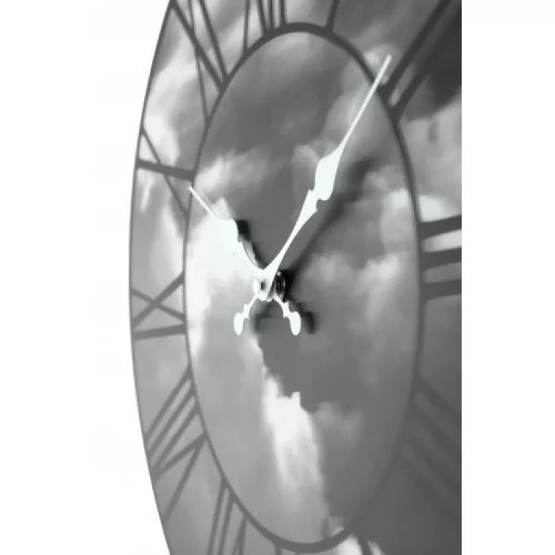 NeXtime ρολόι 3037 Clouds, Ø39 cm, Επιτοίχιο, Μαύρο