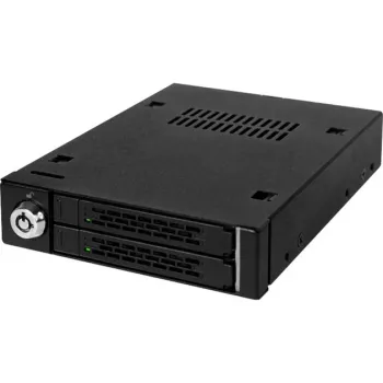 ICY DOCK - ToughArmor - MB992SK-B - SATA - Adapter - 2x 2,5 inch > 3,5 inch - SATA 6 Gbit/s - Κλείδωμα ασφαλείας - Μέταλλο - LED - έως 9,5 mm ύψος