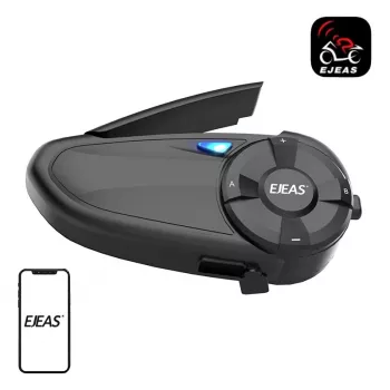 Ενδοεπικοινωνία μοτοσυκλέτας EJEAS Q7 Bluetooth ακουστικά κράνους με μεγάλη εμβέλεια και ανοιχτή ακρόαση