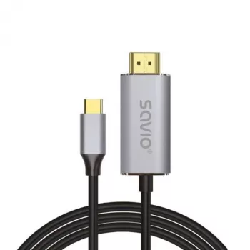 Καλώδιο USB-C σε HDMI SAVIO CL-199, μήκος 2 m, για έξοδο βίντεο/ήχου