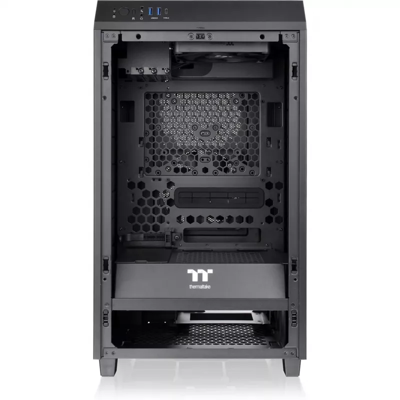 The Tower 200, Κουτί Tower μαύρο, tempered glass