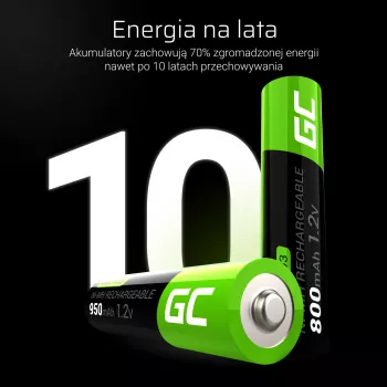 Green Cell GR08 μπαταρία οικιακής χρήσης επαναφορτιζόμενη μπαταρία AAA νικελίου-μετάλλου υδριδίου (NiMH)