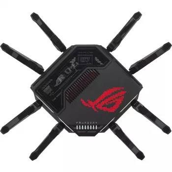 ASUS ROG Rapture GT-BE98 Ασύρματος Router 10 Gigabit Ethernet Quad-Band (2,4 GHz / 5 GHz-1 / 5 GHz-2 / 6 GHz) Μαύρο