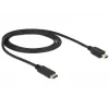 Καλώδιο USB DeLOCK 83603 USB 2.0 1m USB C Mini-USB B μαύρο