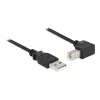 Καλώδιο USB DeLOCK 0,5m USB 2.0-A USB 2.0-B μαύρο