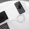 USB-C σε Lightning Baseus High Density πλεκτό καλώδιο, 20W, PD, 2m (λευκό)