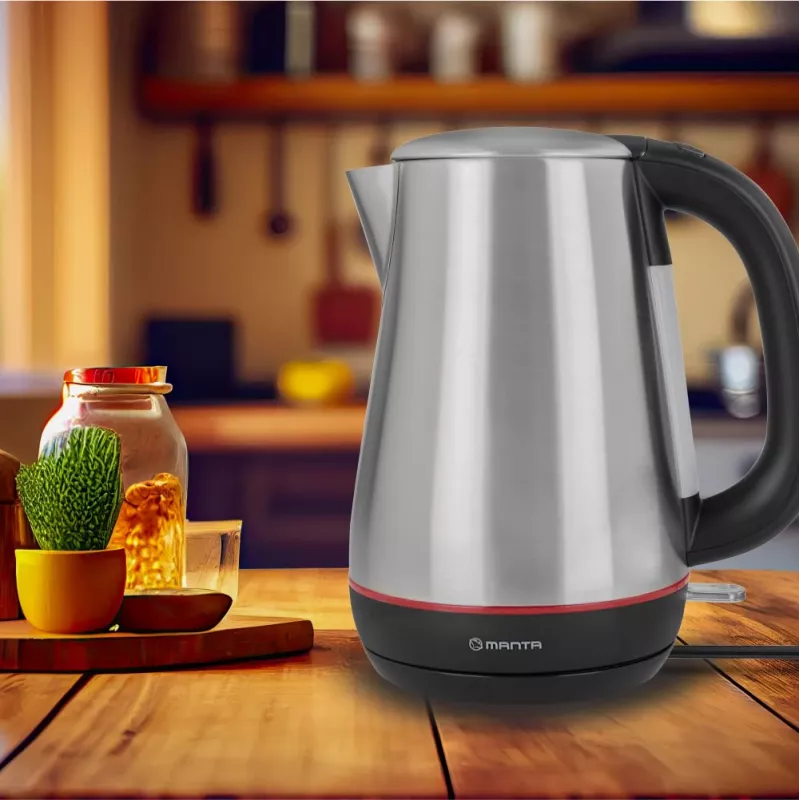 Βραστήρας MANTA 1,7L 2200W ανοξείδωτος χάλυβας