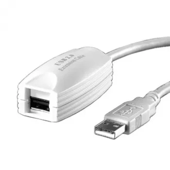Καλώδιο επέκτασης USB 2.0 VALUE 1 θύρα λευκό 5 m