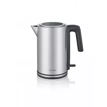 Βραστήρας SEVERIN WK 3449 — 1,7 L, 2400 W, ανοξείδωτο ατσάλι/πλαστικό, μαύρο-ασημί