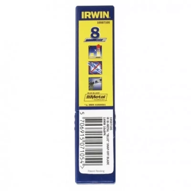 IRWIN ΛΕΠΙΔΕΣ ΑΣΦΑΛΕΙΑΣ 18 mm /50 τεμ. BIMETALL