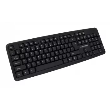 Ενσύρματο πληκτρολόγιο ESPERANZA EK134 Full-Size 100% USB, μαύρο, καλώδιο 1,45 m