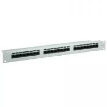 Patch panel VALUE Cat.6/Class E 24 θυρών UTP ανοιχτό γκρι