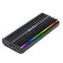 Θήκη SSD M.2 SilverStone SST-MS13, USB 3.2 Gen 2, οθόνη κατάστασης RGB LED, μαύρη