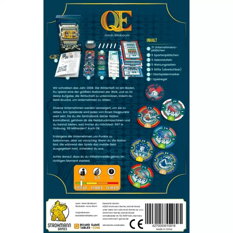 Q.E., Επιτραπέζιο παιχνίδι