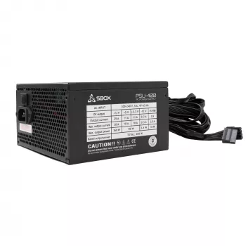 Τροφοδοτικό ATX SBOX PSU-400-2 400W ισχύς εξόδου, φόρμα ATX