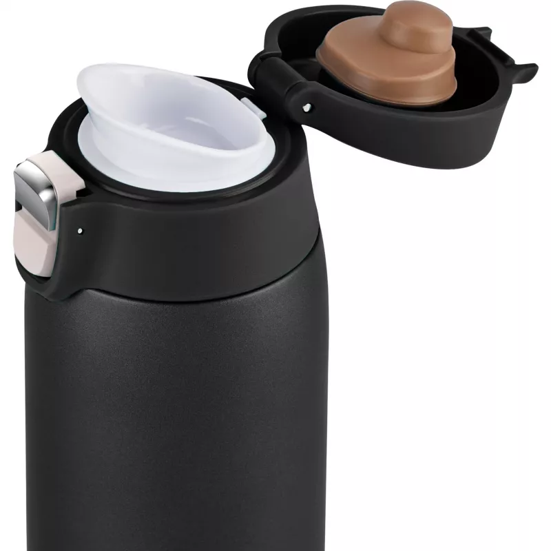 Ποτήρι ταξιδιού EMSA N2151700 0,4 L, μαύρο ματ, καπάκι Flip