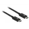 Καλώδιο USB DeLOCK 84847 USB 3.2 Gen 2 2 m USB-C μαύρο