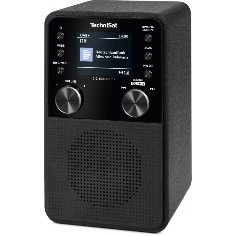 Ψηφιακό ραδιόφωνο TECHNISAT DigitRadio 317 — μαύρο, λήψη FM και DAB+