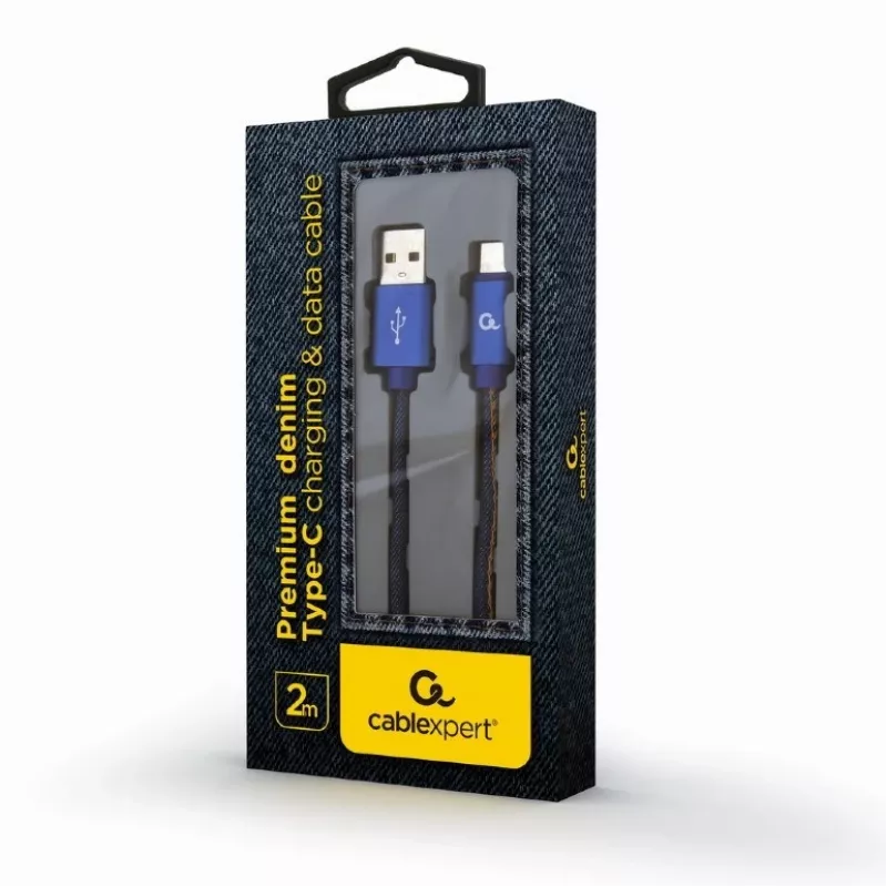 Καλώδιο USB 2.0 GEMBIRD USB A σε USB C 2 m, 0,48 Gbit/s, 2,1 A, μπλε