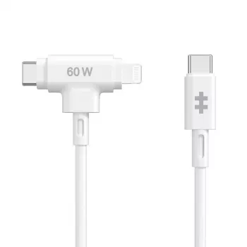 HYPER HyperJuice Καλώδιο USB USB 2.0 1,5 m USB-C USB-C/Lightning Λευκό