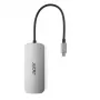 Acer HP.DSCAB.018 dongle USB-C 7 σε 1, 3x USB-A 5 Gb/s, HDMI 4K 60 Hz, SD/microSD, 100 W PD, ασημί