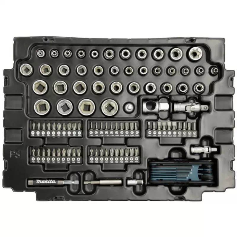 Makita E-08713 Σετ εργαλείων μηχανικού 120 τεμ.