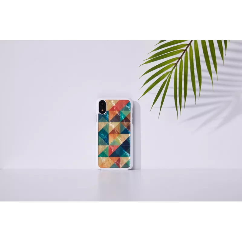 Θήκη smartphone iKins για iPhone XR — Mosaic μαύρη προστατευτική θήκη