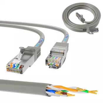 Καλώδιο Patch δικτύου Extralink Cat5e UTP 5 m — RJ-45 σε RJ-45, γκρι