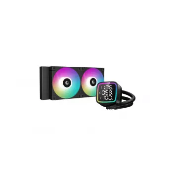 All-in-One υδρόψυκτο CPU DeepCool R-LD240-BKDMMN-G-1 240mm RGB, 2x120mm ανεμιστήρες, PWM, 41cm σωλήνες, ψυγείο αλουμινίου
