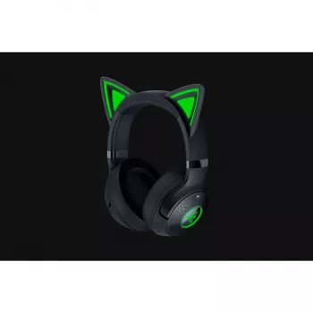Razer Kraken Kitty V2 BT ασύρματα gaming ακουστικά, Bluetooth 5.2, over-ear, μικρόφωνο, ακύρωση θορύβου, Chroma RGB, 20–20.000 Hz, μαύρα