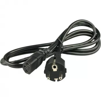 Wentronic Goobay καλώδιο σύνδεσης συσκευής ψυχρής συσκευής, 2 m, μαύρο - Type F (Type F, CEE 7/7) > υποδοχή συσκευής C13 (σύνδεση ψυχρής συσκευής) (50098)